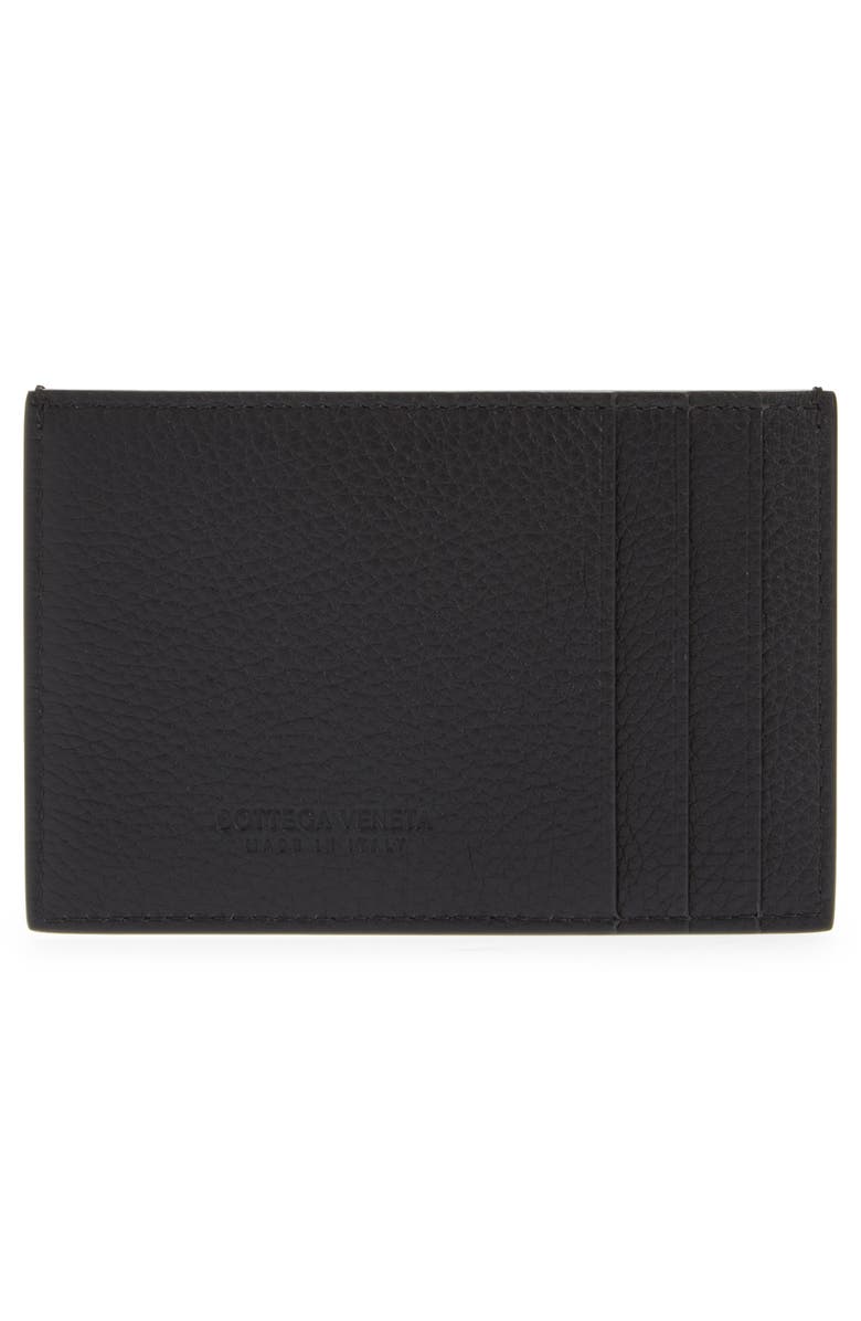 Bottega Veneta Intrecciato Leather Card Holder, Alternate, color,