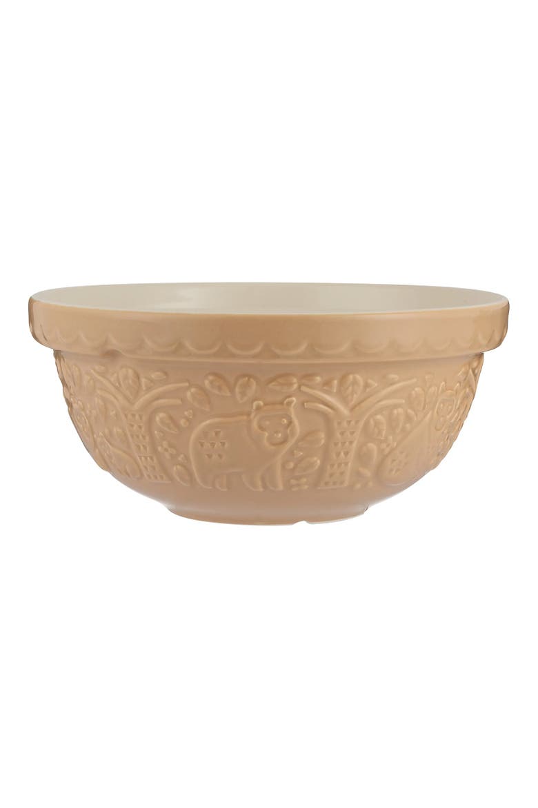 In The Forest Bear Size 24 Mixing Bowl, Cane, 2.15 Quart, Main, color, Cane