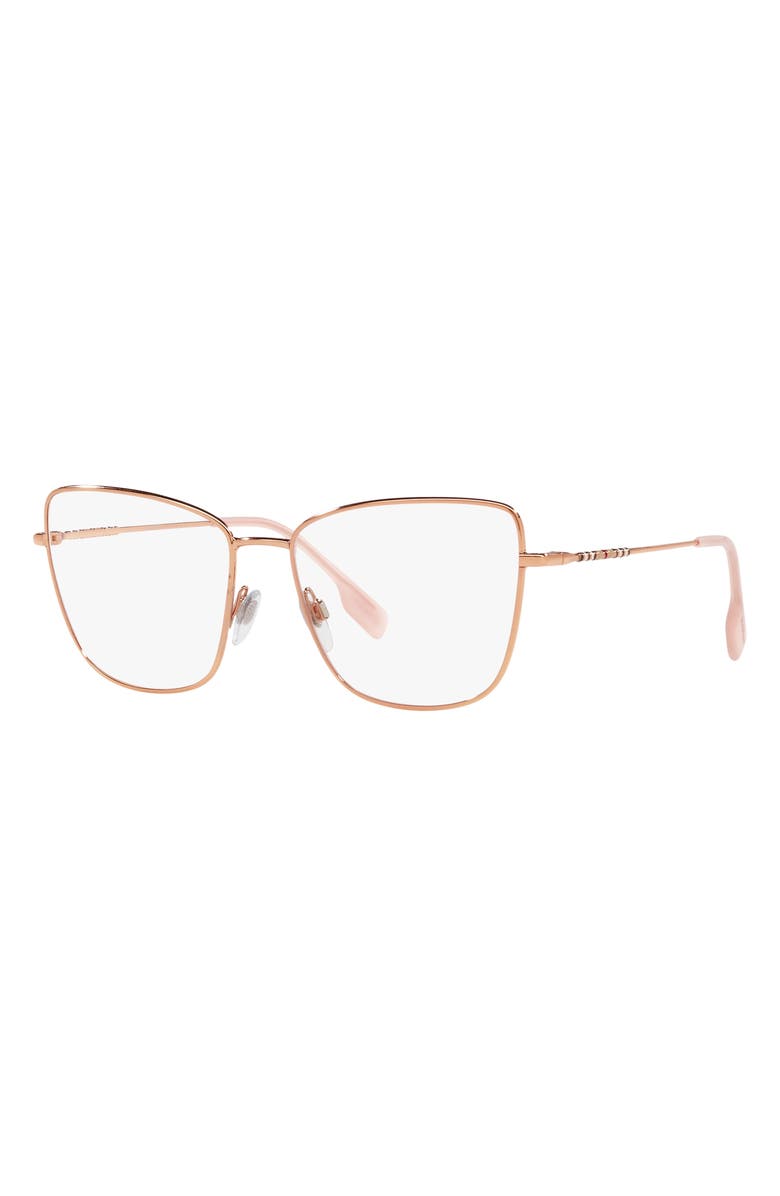 Burberry Bea 55mm Cat Eye Optical Glasses, Alternate, color, 