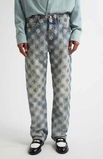 AMIRI Bandana Jacquard Straight Leg Jeans | Nordstrom AMIRI Bandana Jacquard Straight Leg Jeans | Nordstrom