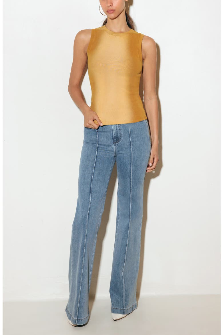 Ombré Sleeveless Top, Alternate, color, CAMEL