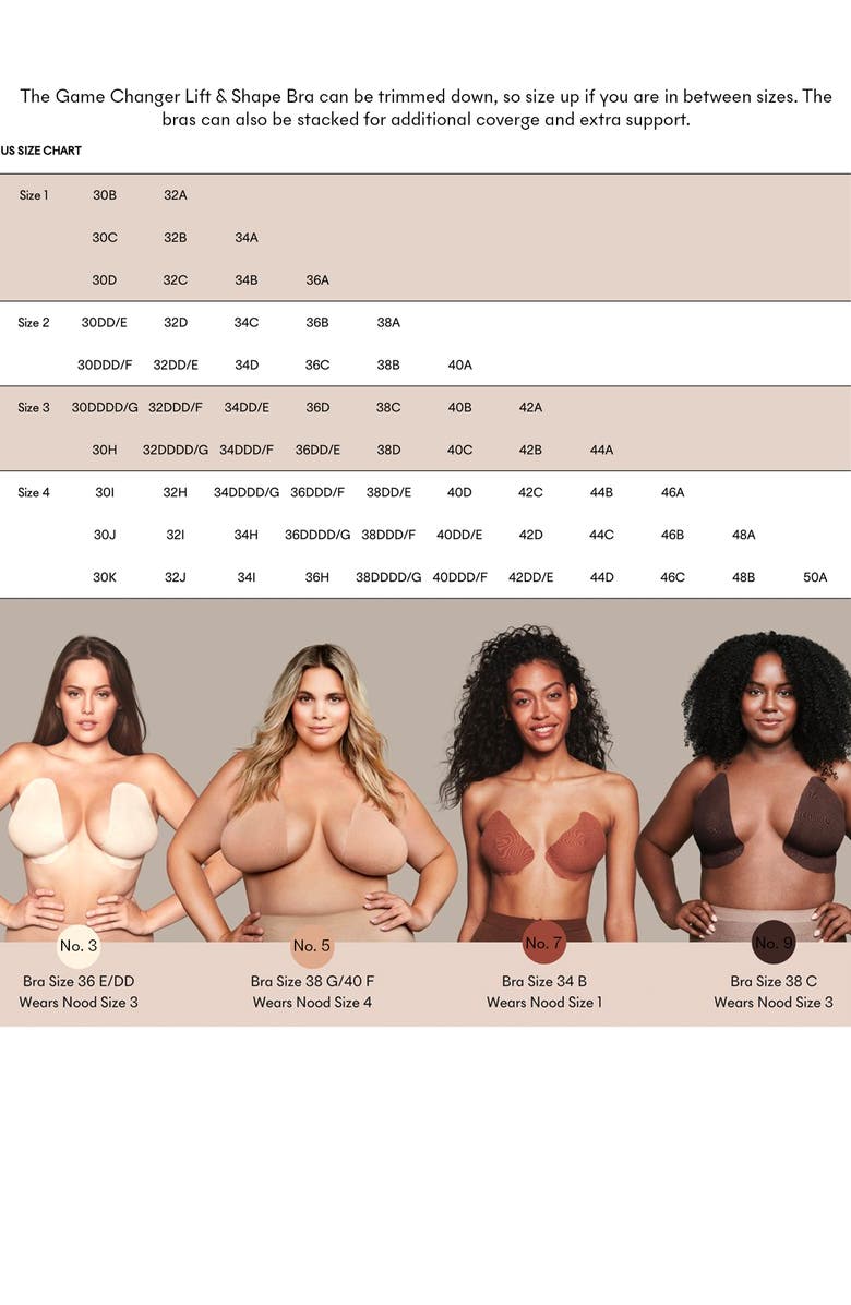 NOOD 4-Pack Waterproof Adhesive Bras, Alternate, color, No.7 Bronze