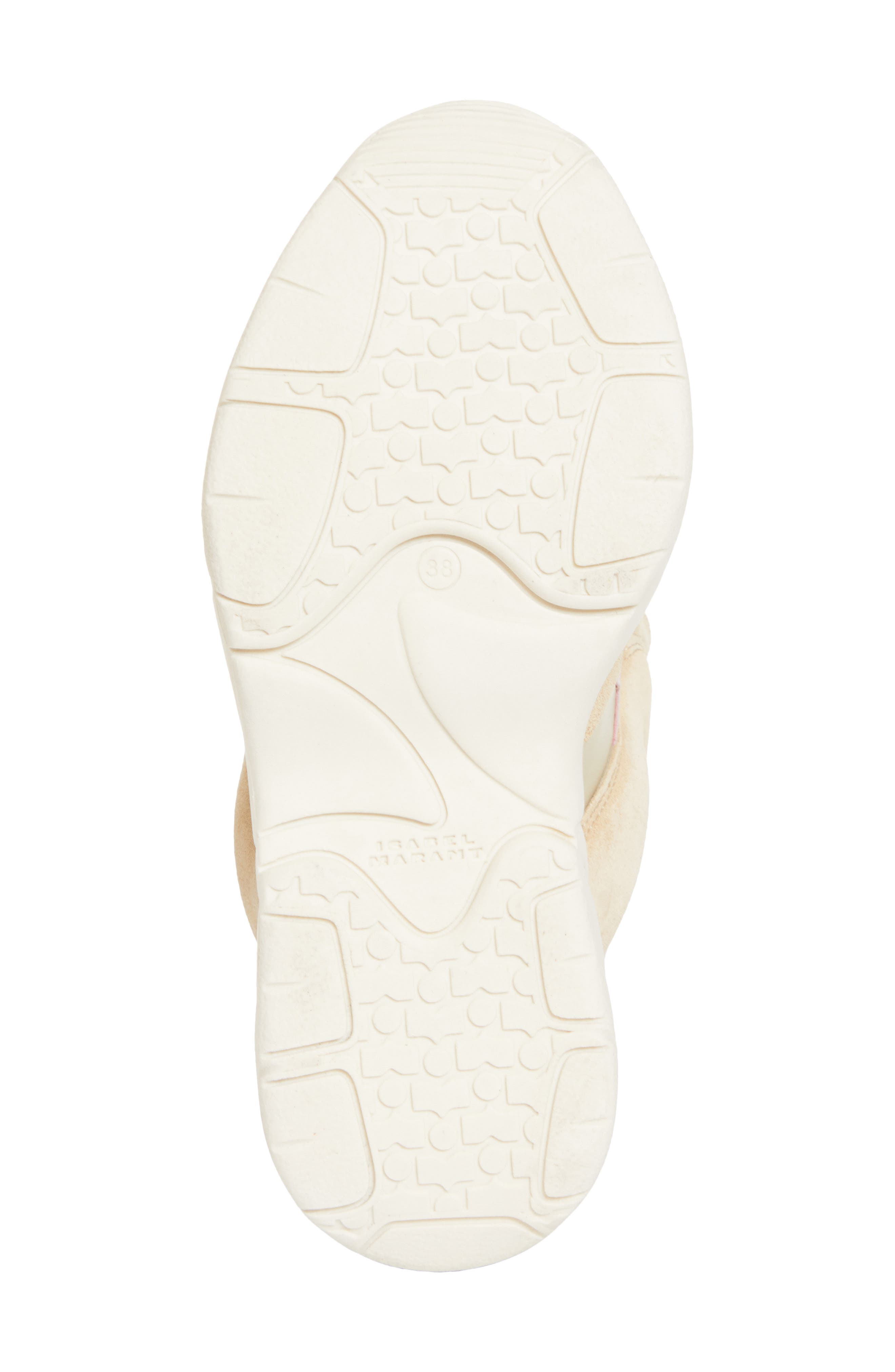 Isabel Marant Balskee Hidden Wedge High Top Sneaker, Alternate, color, Beige/ Pink