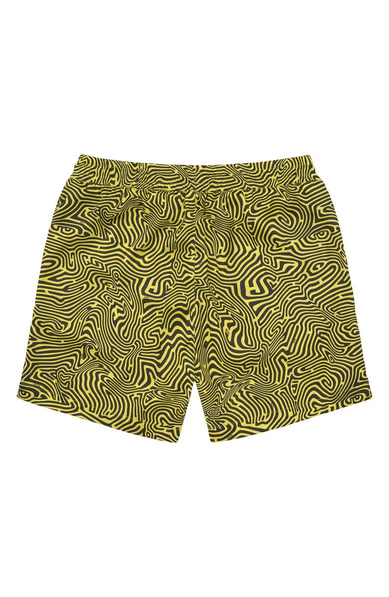 RtA Clyde Topography Pull-On Shorts, Alternate, color, Black Topography