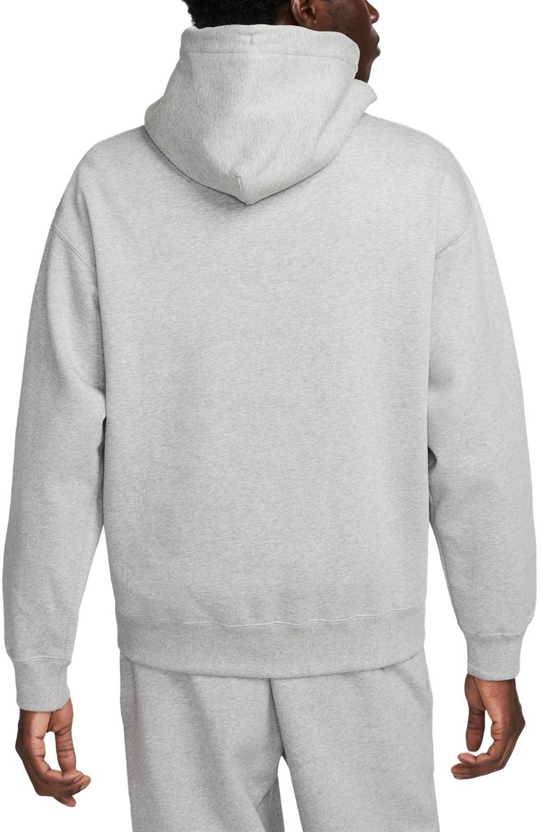 Nike Solo Swoosh Fleece Hoodie, Alternate, color, 063 D Gr H/White