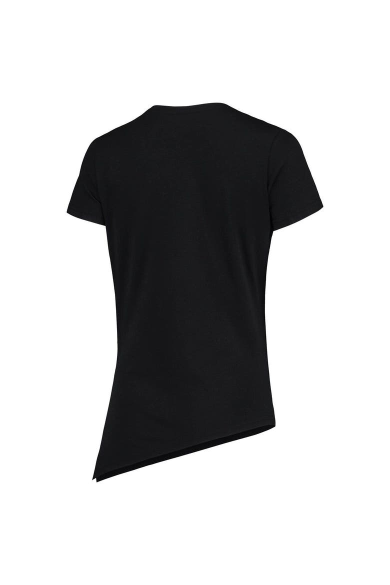 Women's Levelwear Black San Francisco Giants Birch Delta Asymmetrical T-Shirt, Alternate, color, Black