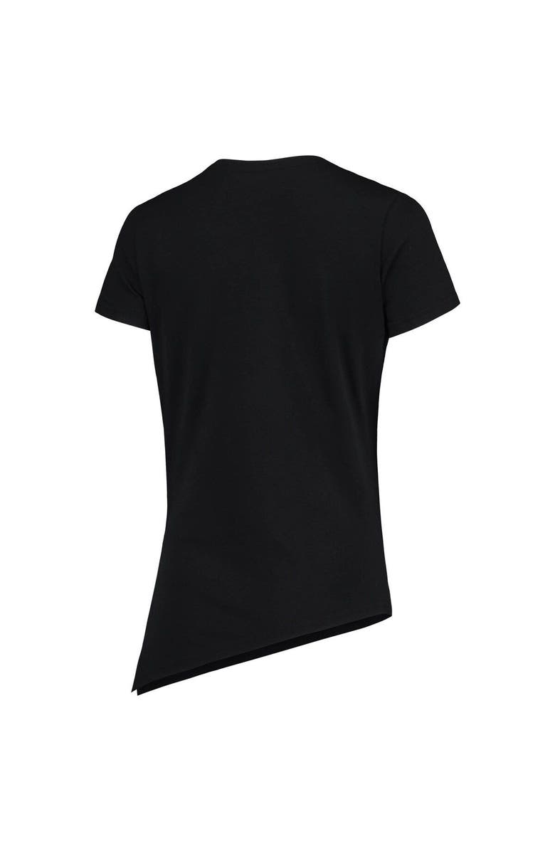 LEVELWEAR Women's Levelwear Black San Francisco Giants Birch Delta Asymmetrical T-Shirt, Alternate, color, Black