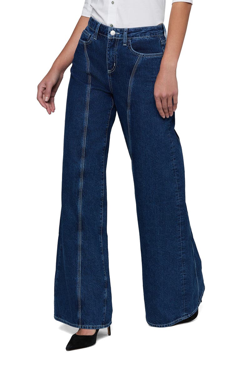 Lestat Seamed High Waist Wide Leg Jeans, Alternate, color, YUKON