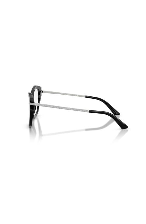 Jimmy Choo 54mm Cat Eye Optical Glasses In Black