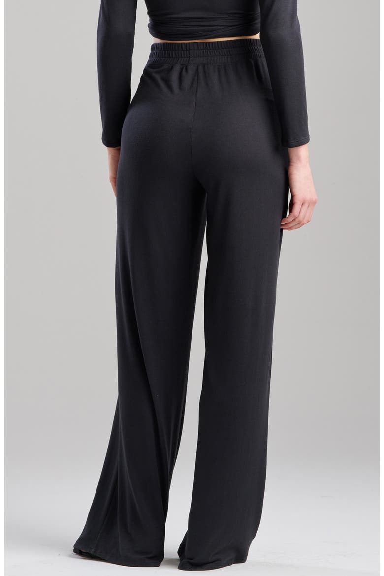 Cozy Essentials Wide Leg Pants, Alternate, color, BLACK