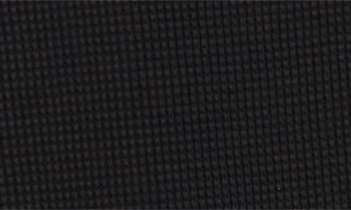 Jw Anderson Long Sleeve Waffle Knit Henley In Black