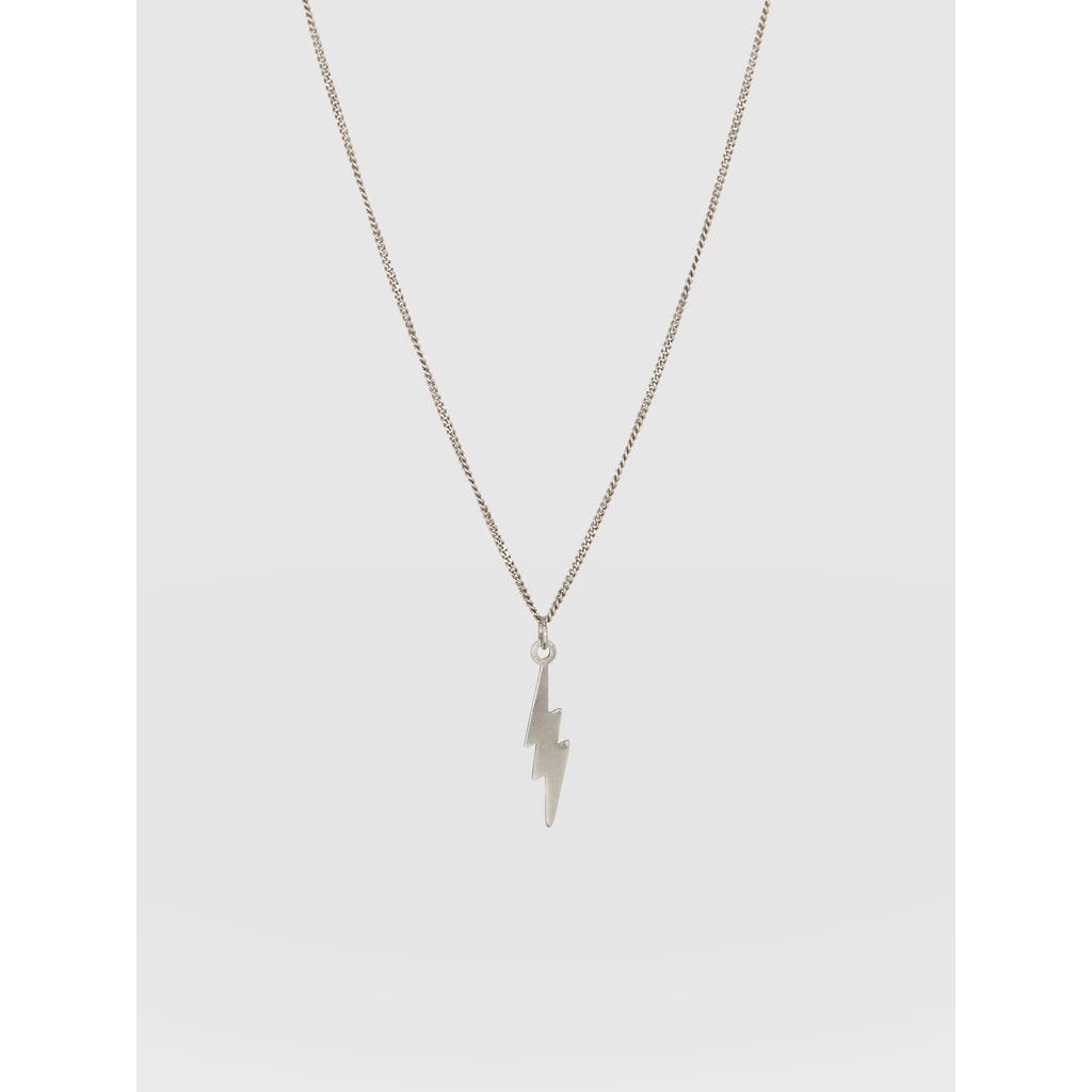 Saint And Sofia Saint + Sofia Lightning Necklace In Silver
