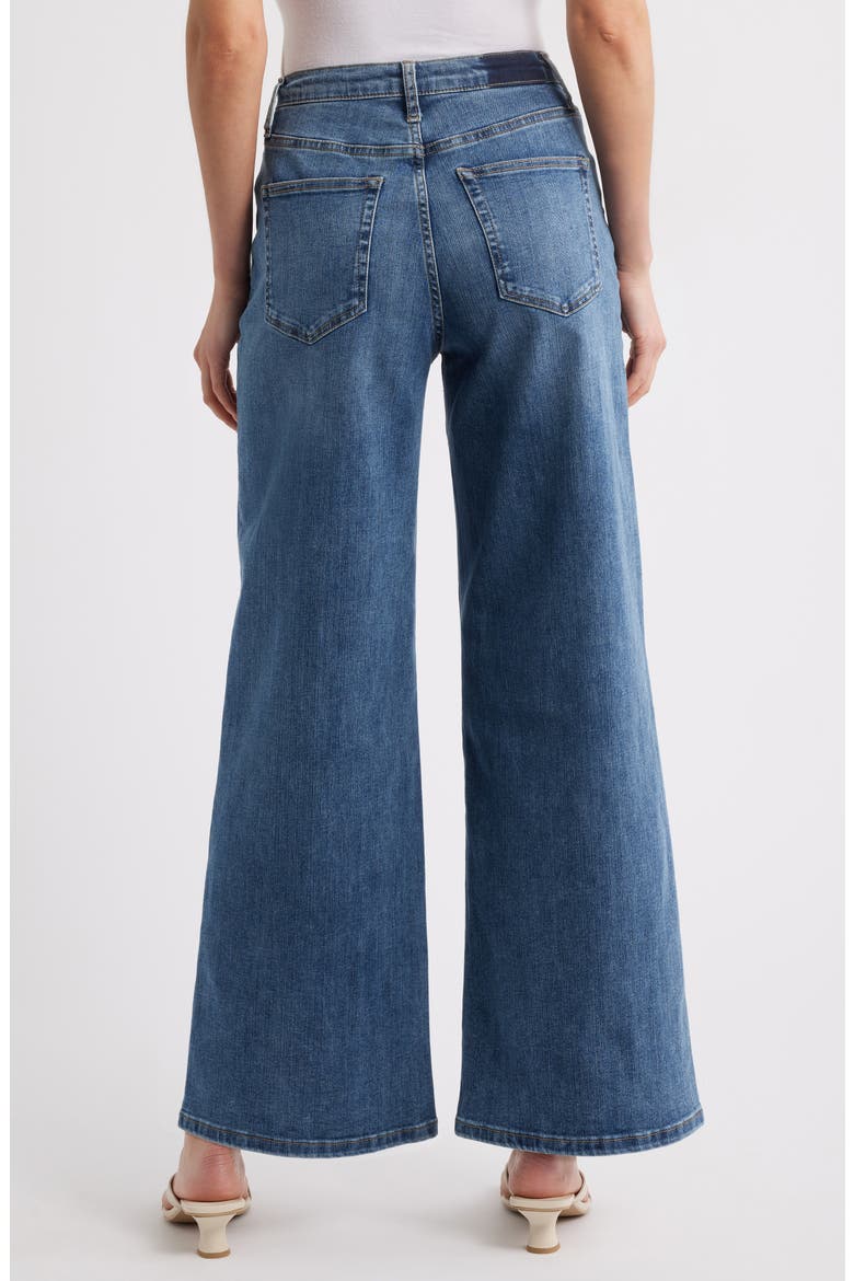 Mighty Drawstring High Waist Wide Leg Jeans, Alternate, color, RELAXED BLUE