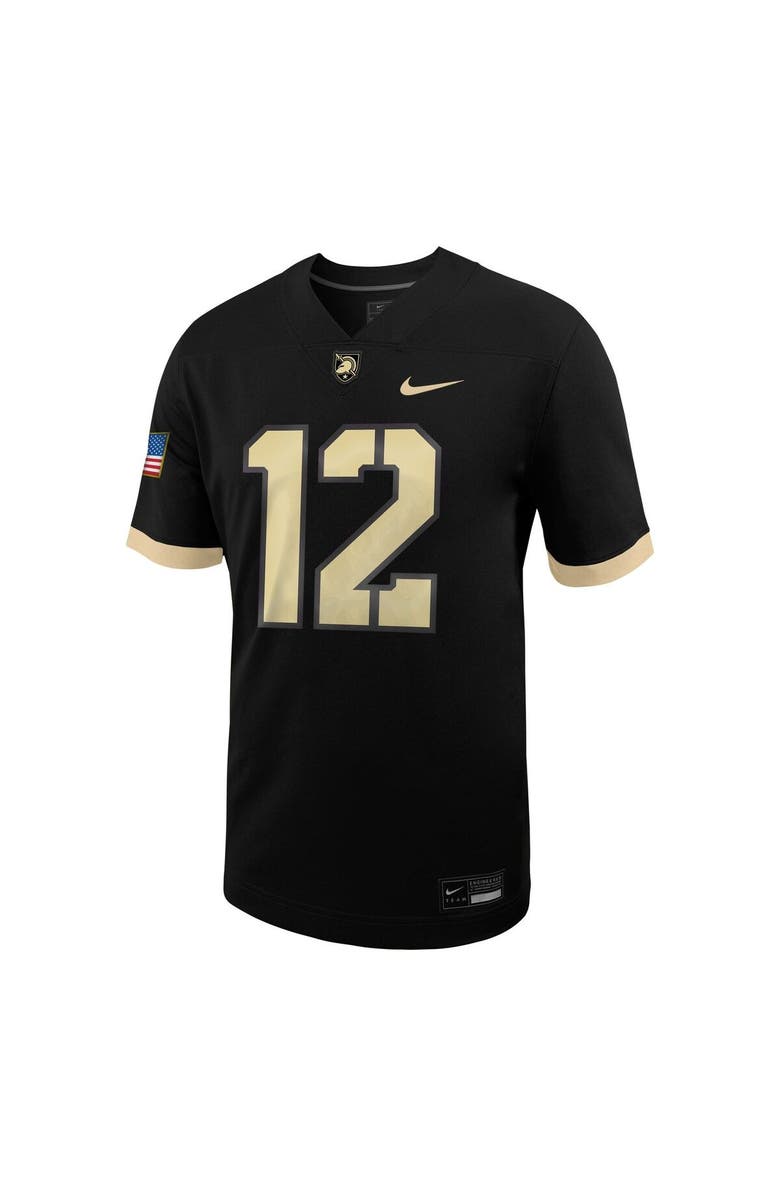 Nike Men's Nike #12 Black Army Black Knights Untouchable Football Jersey, Alternate, color, Black