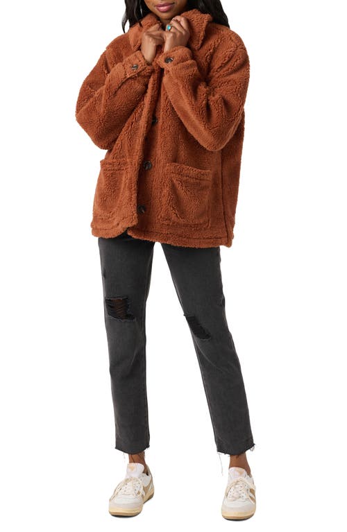 O'neill Huxlee Fleece Shirt Jacket In Brown