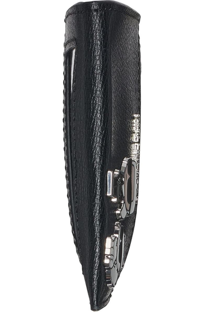 KARL LAGERFELD PARIS Care Case W/ Key Ring, Alternate, color, Black Combo