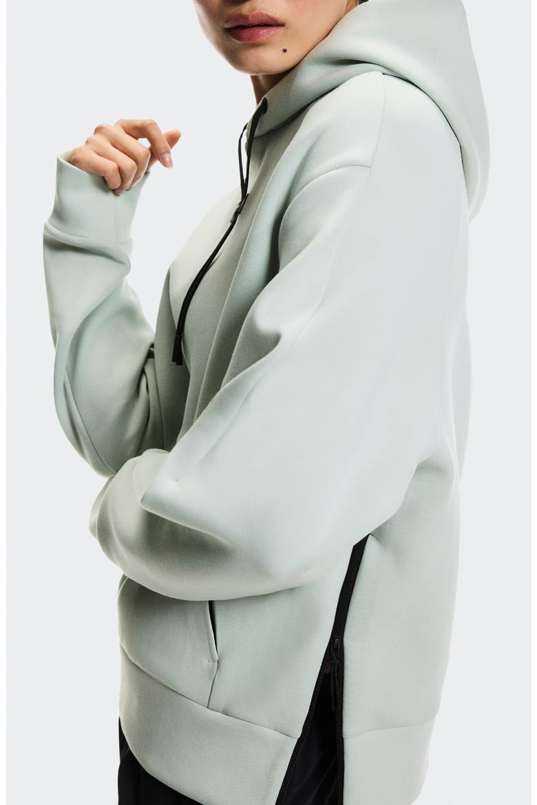 Focus Tech Hoodie, Alternate, color, MINERAL