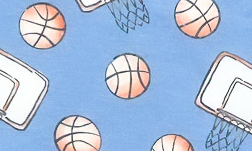Copper Pearl Dunk Fitted Two-piece Short Pajamas In Blue