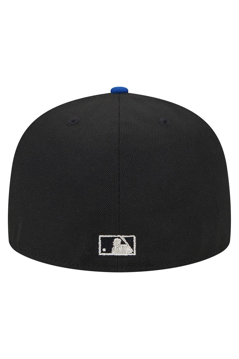 Men's New Era Black Chicago Cubs Metallic Camo 59FIFTY Fitted Hat, Alternate, color, Black