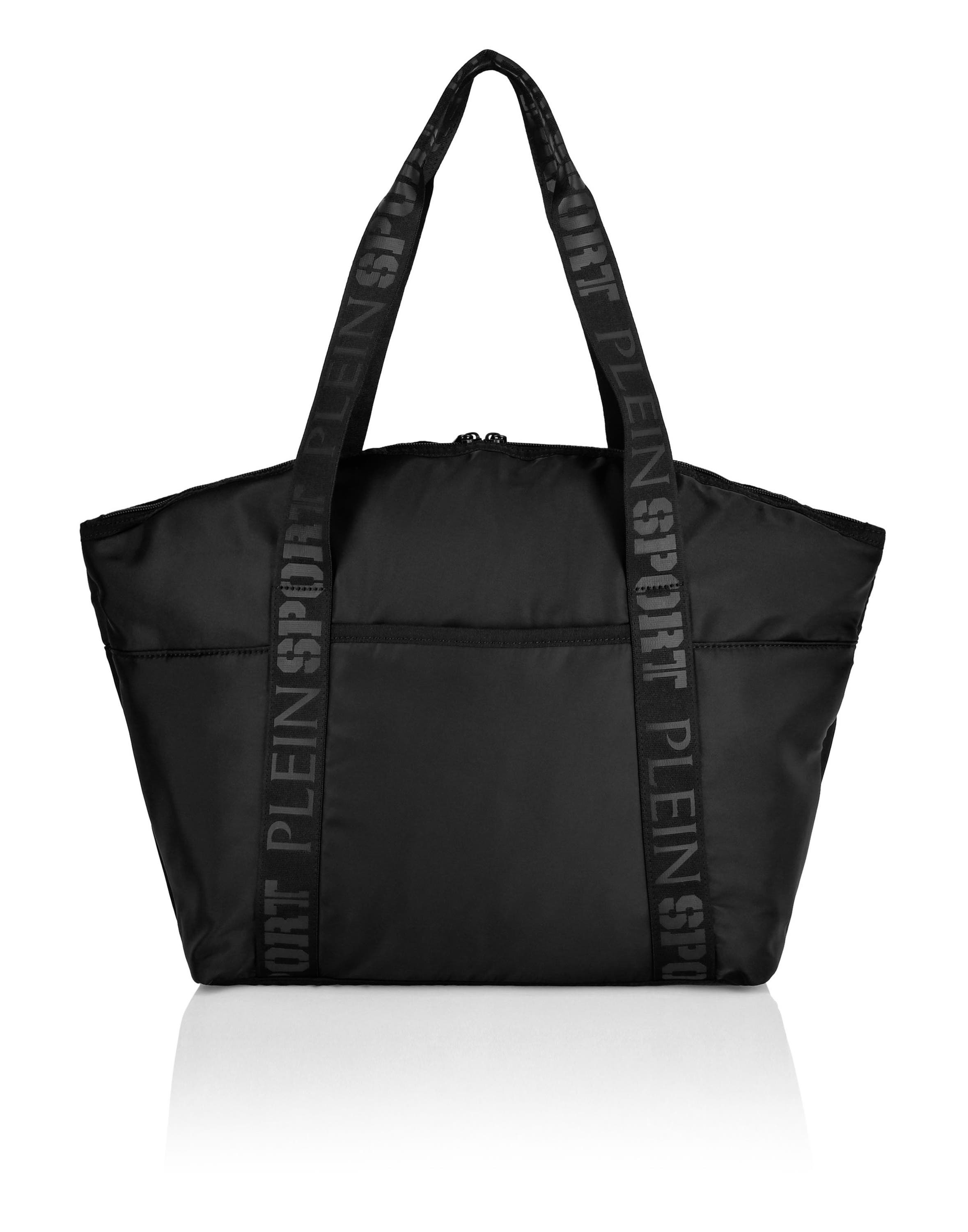PLEIN SPORT Utility Tote Bag Unisex, Alternate, color, Black