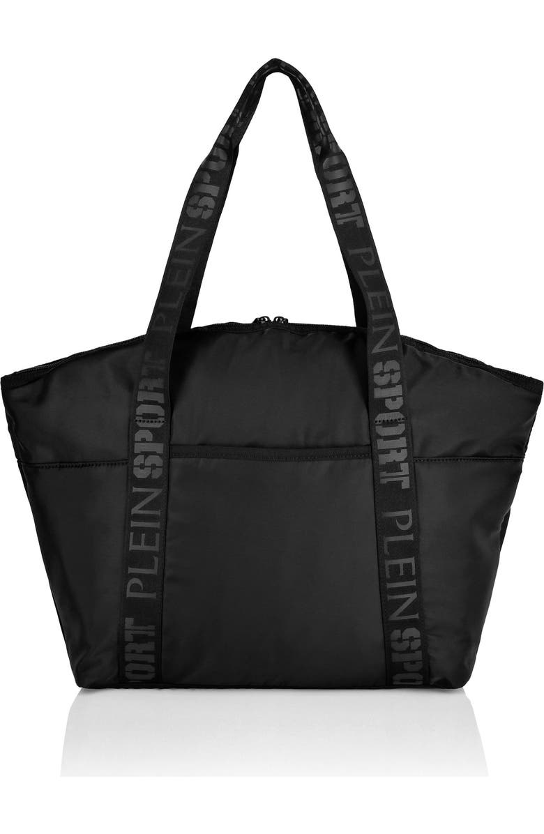 PLEIN SPORT Utility Tote Bag Unisex, Alternate, color, Black