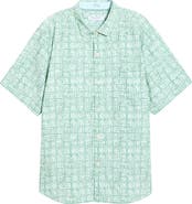 Tommy Bahama Coastal Ease Carrico Tiles IslandZone® Short Sleeve Button-Up Shirt