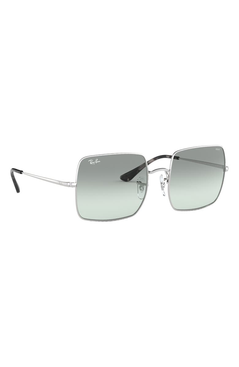 Ray-Ban 54mm Evolve Photochromic Square Sunglasses, Alternate, color, Silver