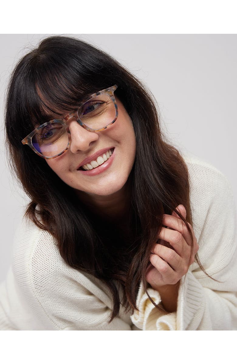 IZIPIZI #E 49mm Trapeze Screen Glasses, Alternate, color, Blue Tortoise