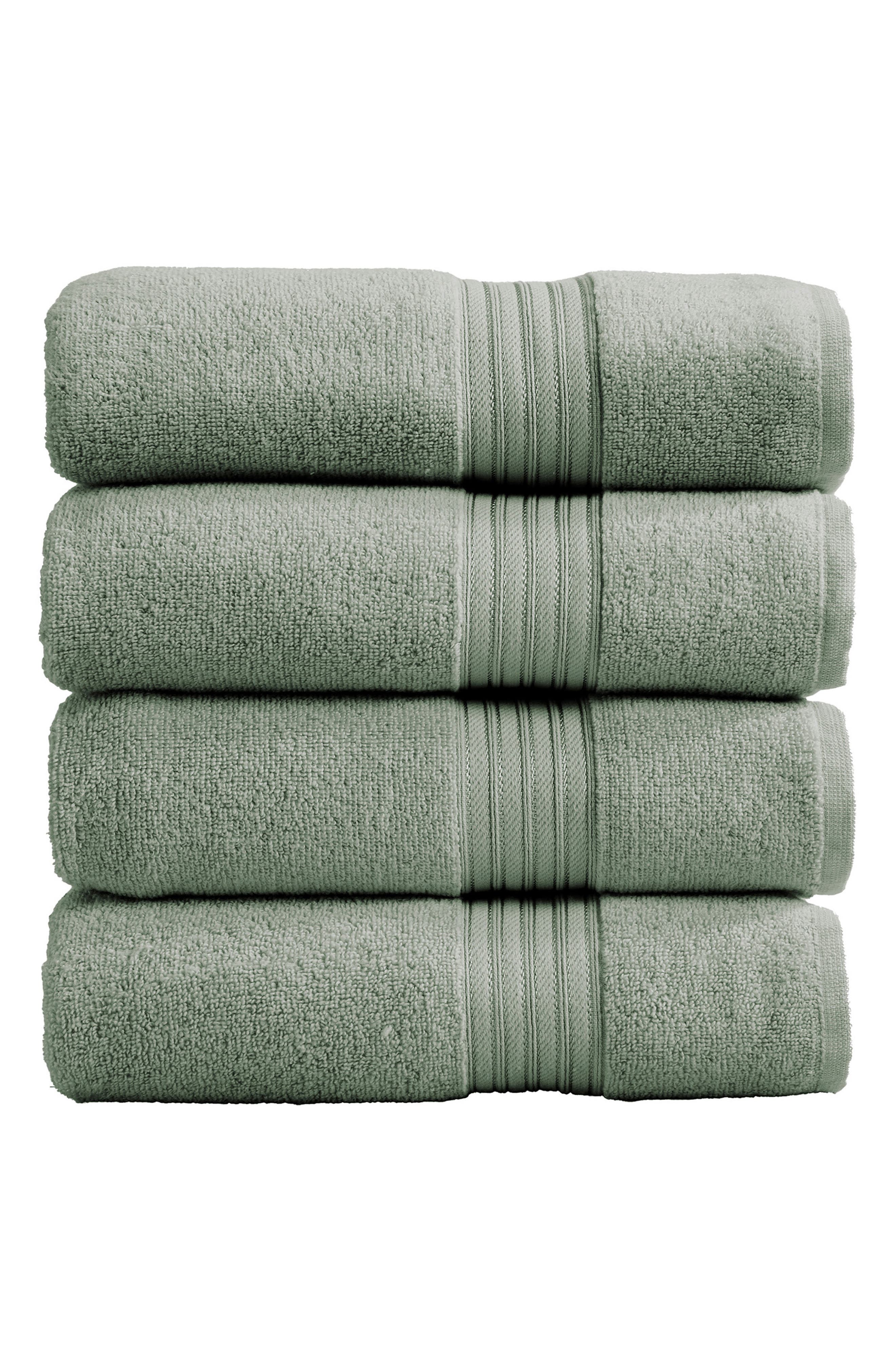 Woven & Weft Quick-Dry Cotton 4-Pack Bath Towel Set