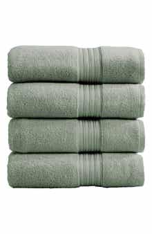 Woven & Weft Quick-Dry Cotton 4-Pack Bath Towel Set