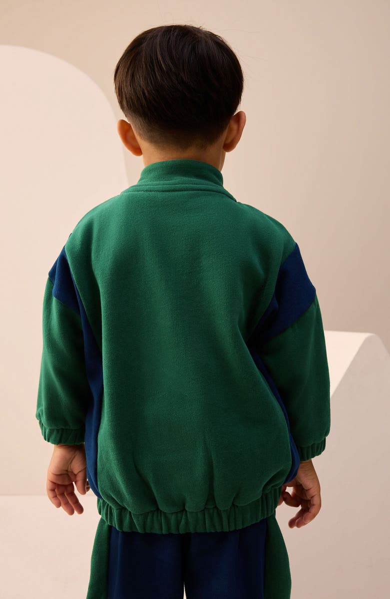 NEXT Kids
 Colorblock Half Zip Pullover 
Joggers Set, Alternate, color, Green