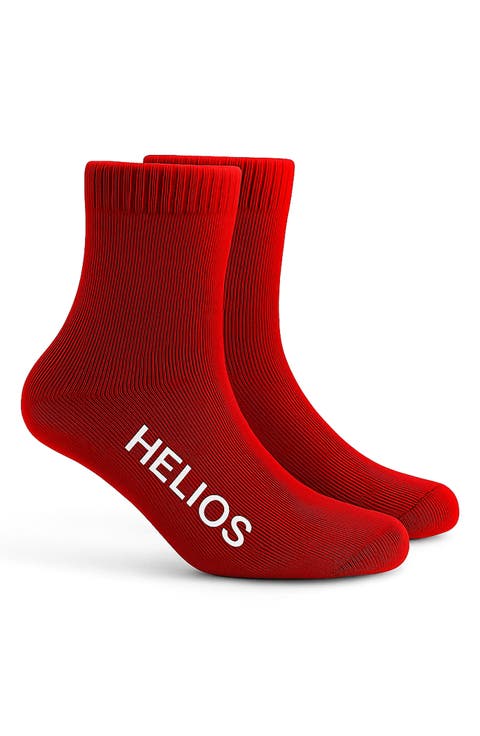 Thermal Retaining Wool Blend Crew Socks