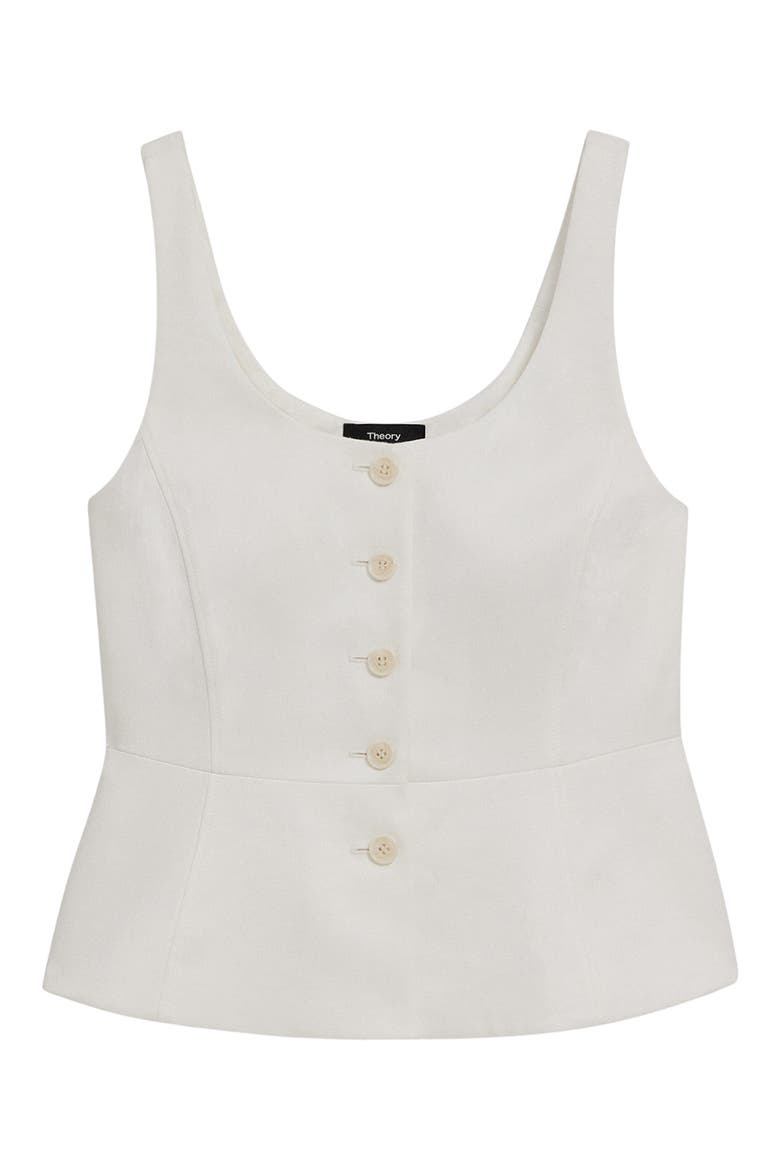 Linen Blend Vest, Alternate, color, IVORY