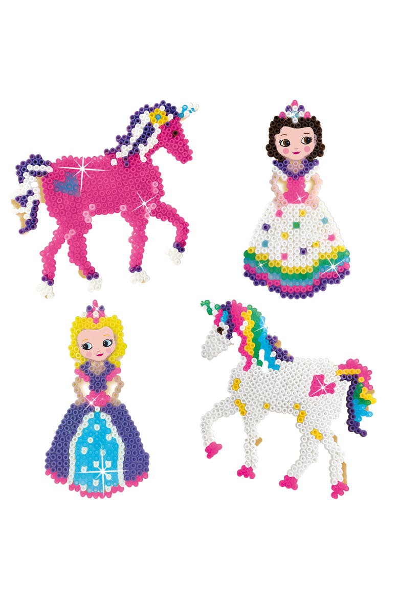 Beedz Unicorns and Princesses Iron On Beads, Ages 5+, Alternate, color, Multicolored