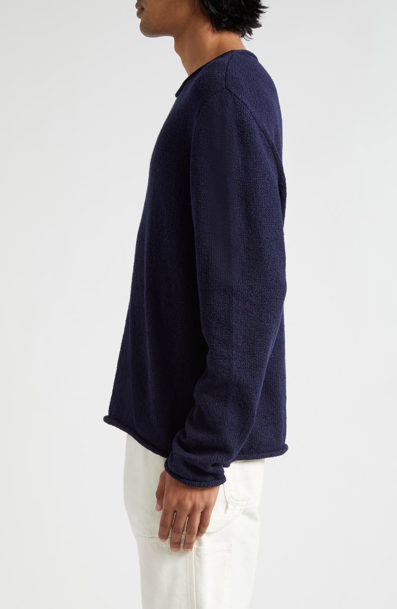 The Elder Statesman Gender Inclusive Roll Neck Cotton Sweater, Alternate, color,