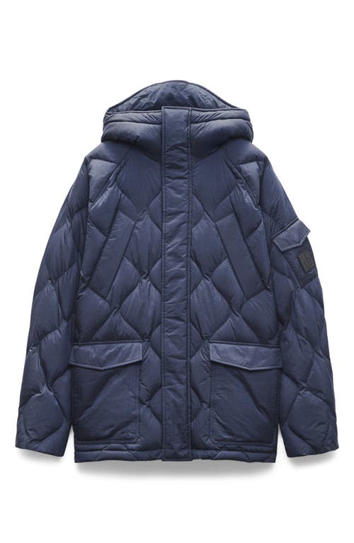 Rag & Bone Dane Quilted Shield Jacket In Blue