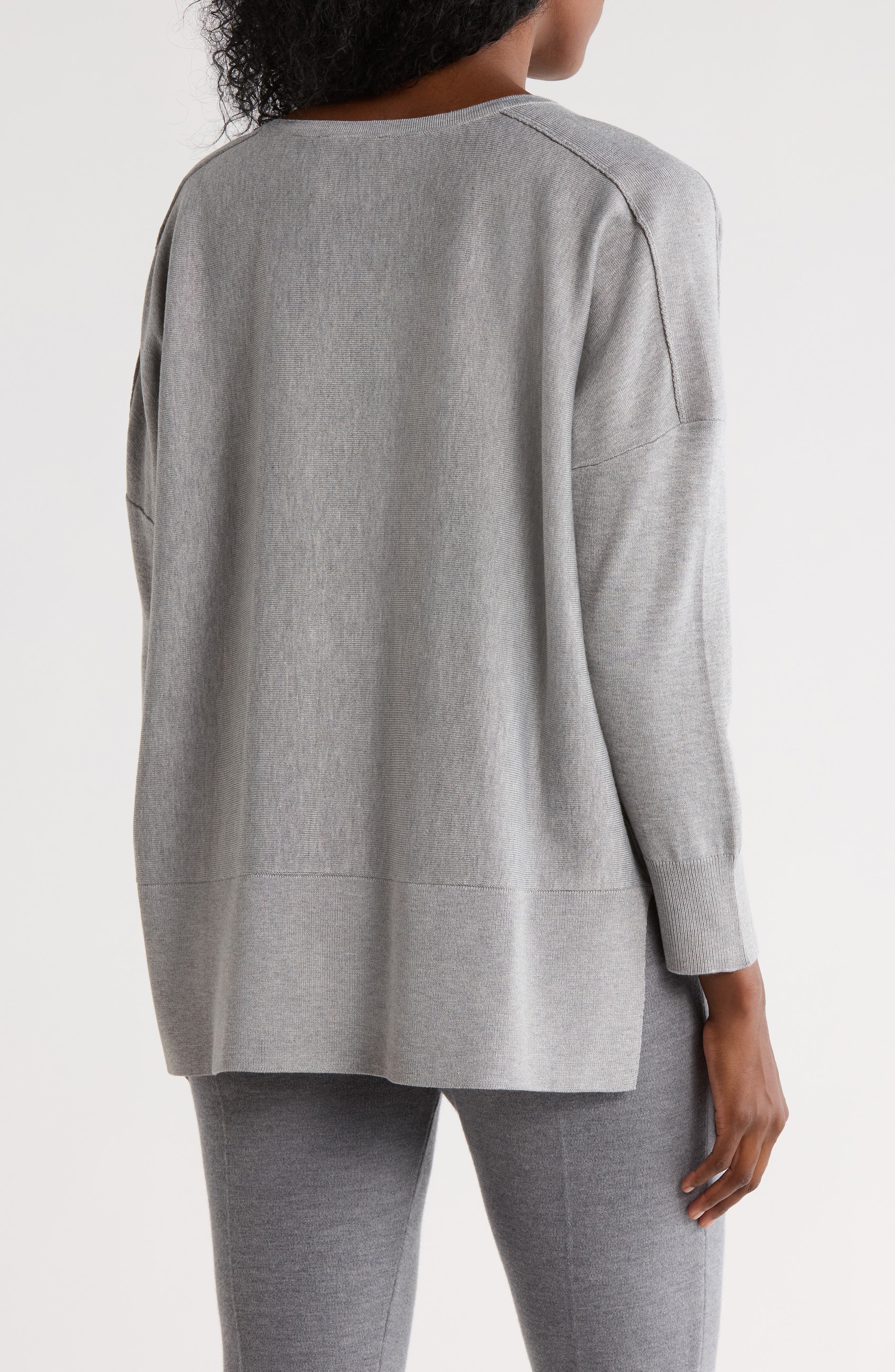 Drop Shoulder Tunic Sweater - image 4