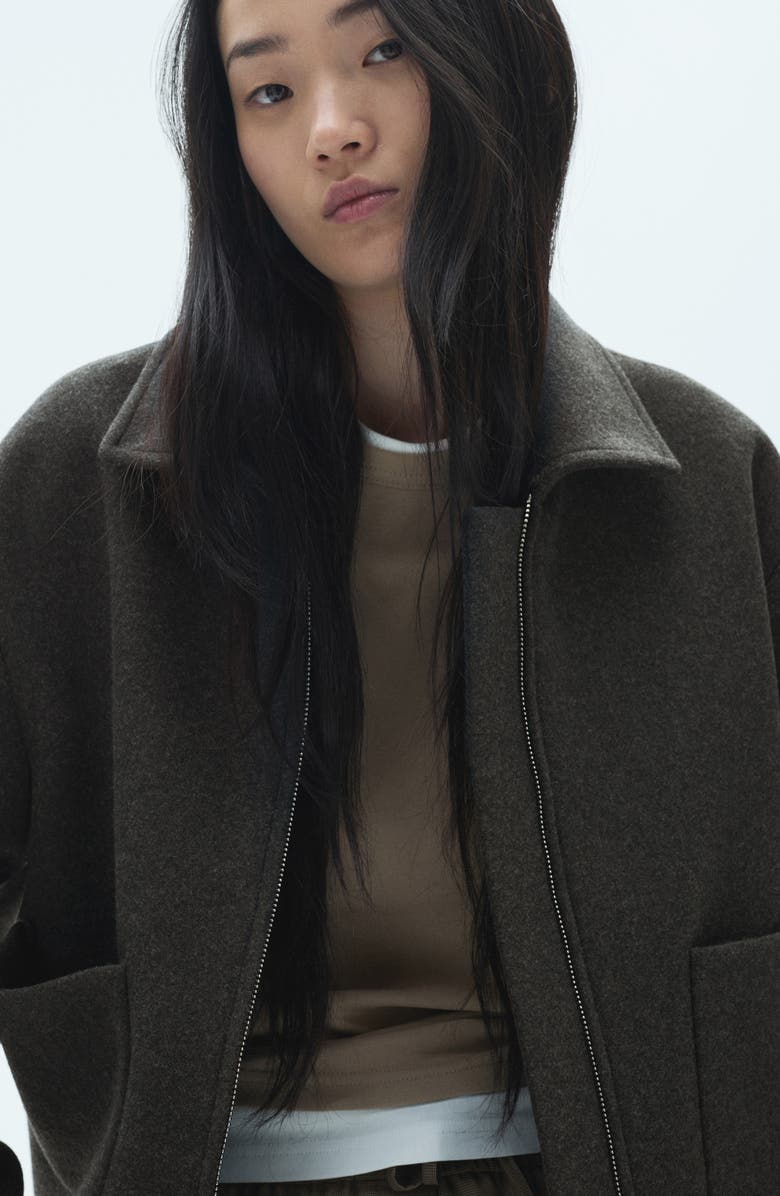 MANGO Oversize Crop Jacket, Alternate, color, 