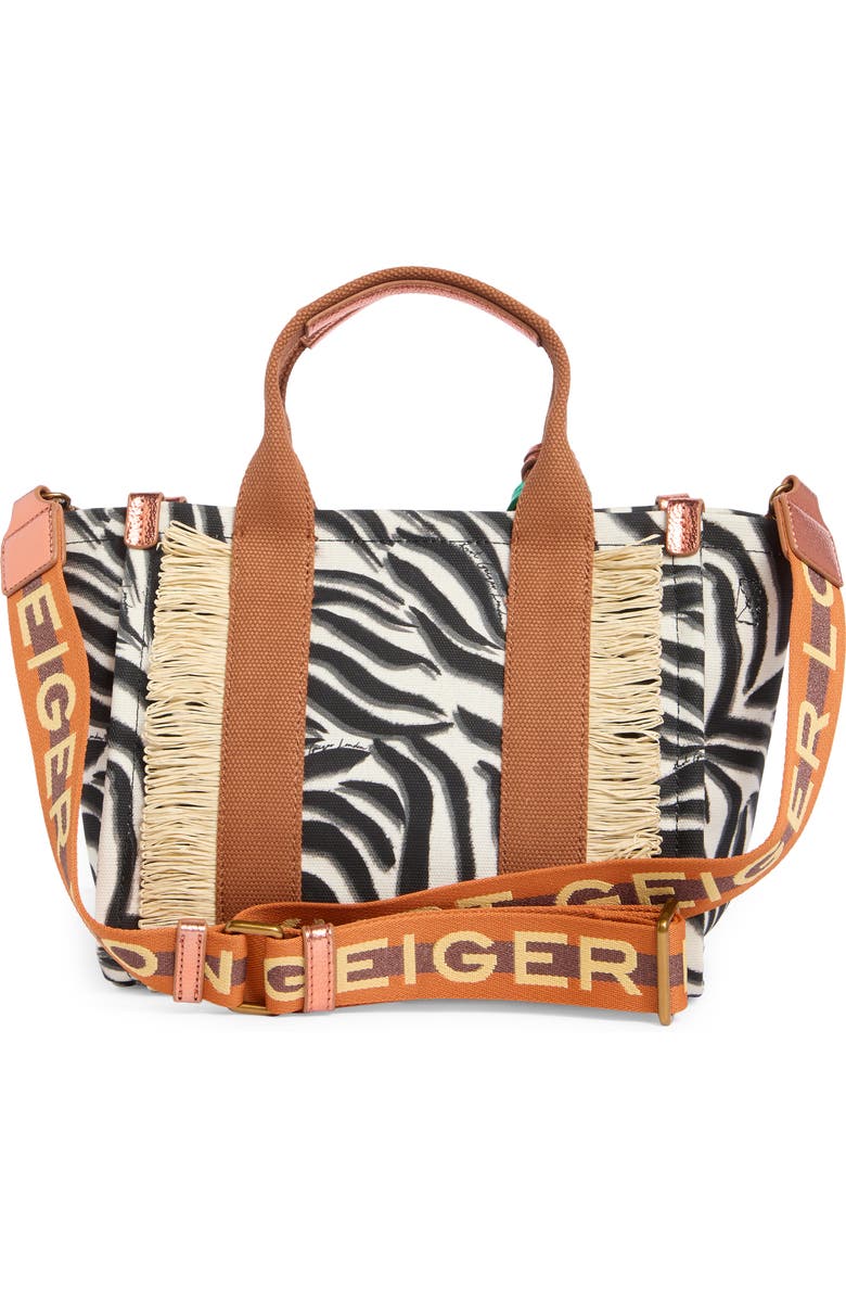 Kurt Geiger London Small Southbank Canvas Shopper, Alternate, color, Charcoal