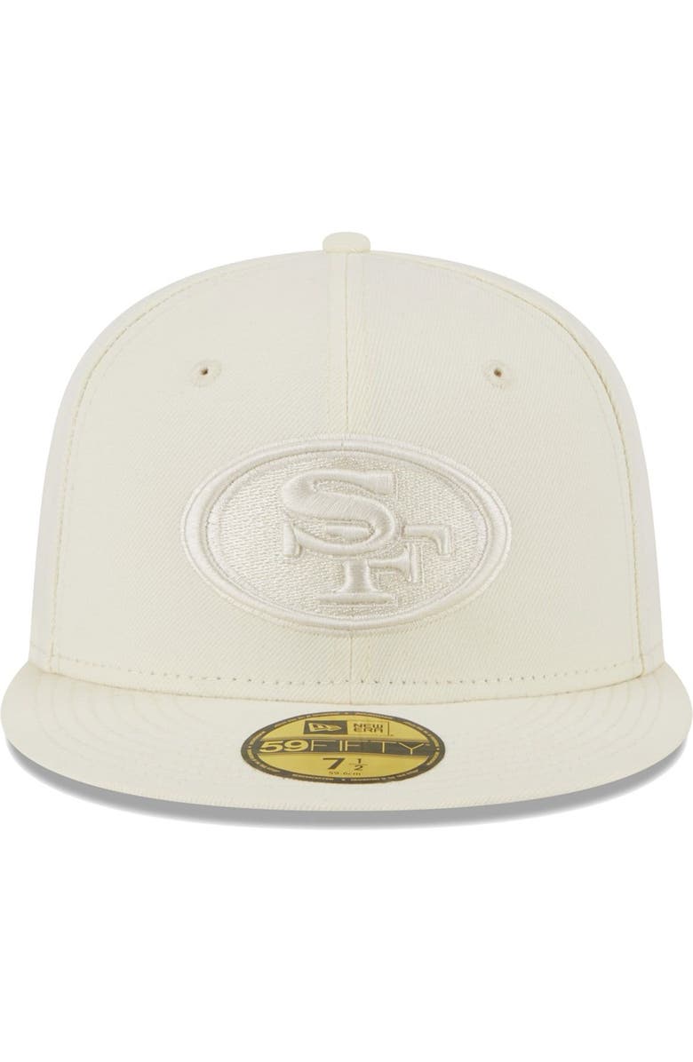 New Era Men's New Era Cream San Francisco 49ers Color Pack 59FIFTY Fitted Hat, Alternate, color,