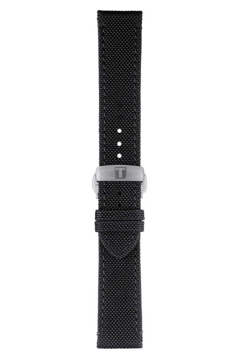 21mm Anthracite Fabric Watch Strap, Main, color, ANTHRACITE