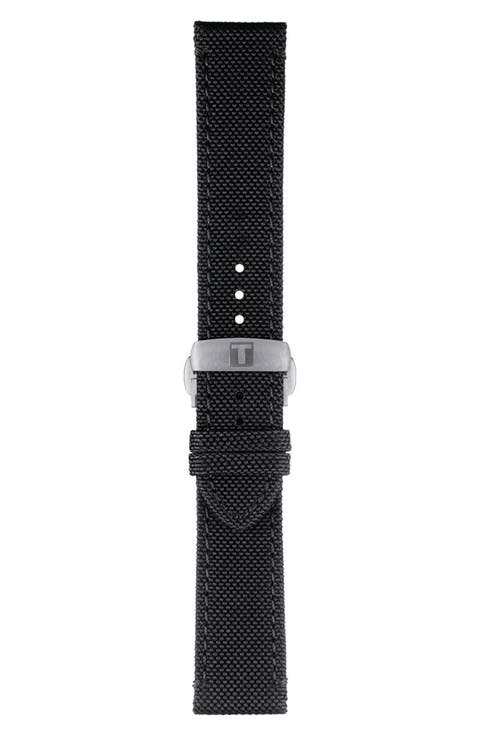 21mm Anthracite Fabric Watch Strap