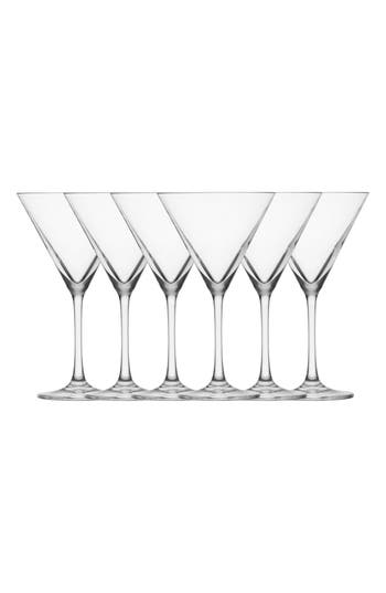 Fortessa Schott Zwiesel Bar Special Set Of 6 Martini Glasses In Clear