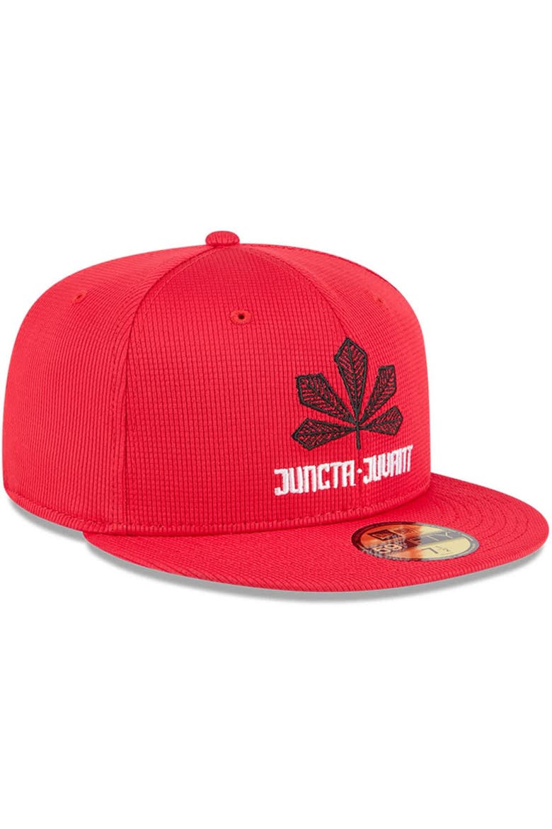 Men's New Era Red Cincinnati Reds City Connect Batting Practice 59FIFTY Fitted Hat, Alternate, color, Red