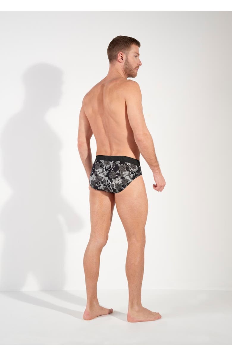 HOM Fairmont Mini Briefs, Alternate, color, Black Print