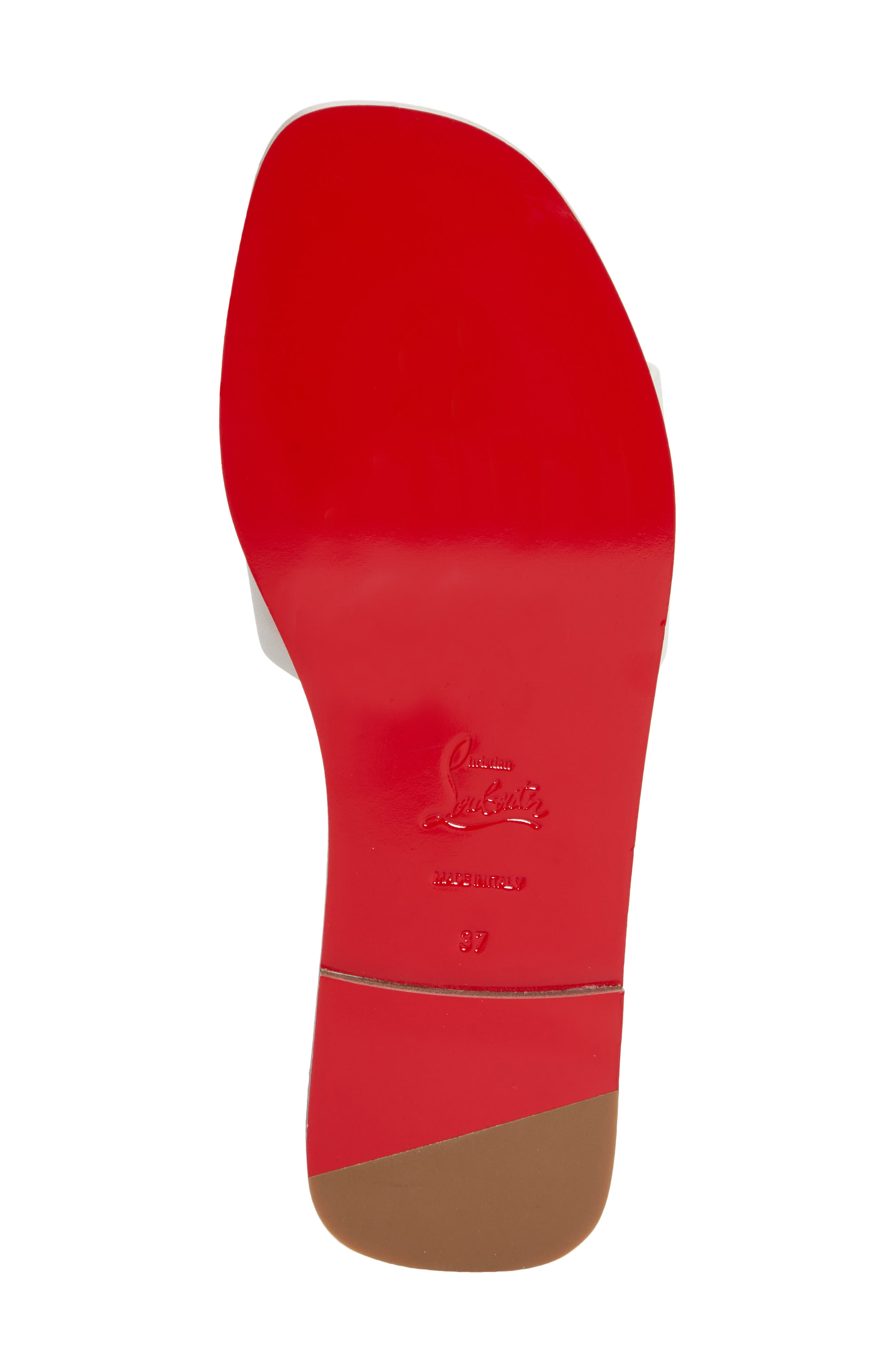 CL Logo Slide Sandal, Alternate, color, WHITE