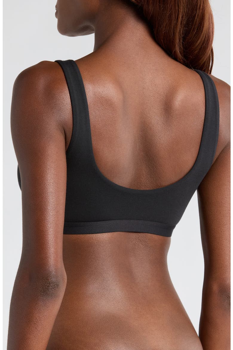 Print Bralette, Alternate, color, BLACK