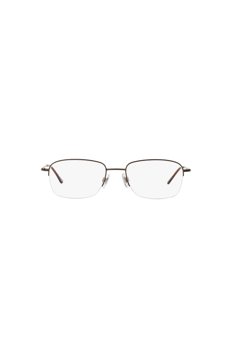 53mm Square optical glasses, Alternate, color, Brown