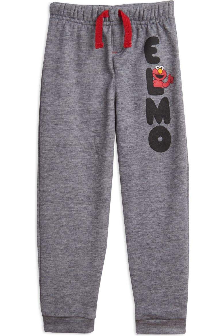 Elmo Fleece 2-Piece Hoodie and Joggers Set, Alternate, color, Elmo Red Grey