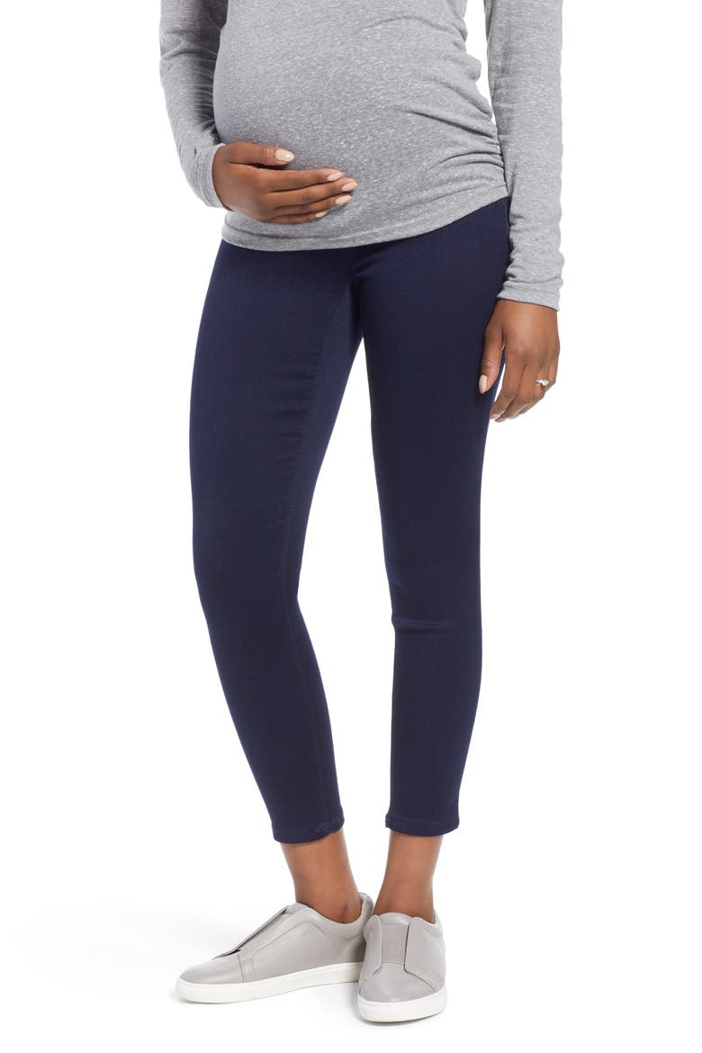 Butter Ankle Super Skinny Maternity Jeans, Main, color, RINSE